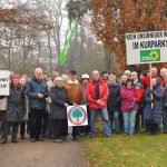 Demo im Kurpark: Anwohner, Bürger, SPD und GRÜNE trafen sich zum Protest gegen eine teure Umgestaltung