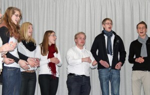 Die Gruppe "MuT" begeisterte mit eigenen Songs