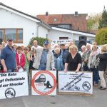 Protest in Haffkrug gegen Güterzuglärm