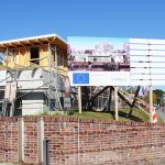 Eine viel versprechende Baustelle: Das Hafen-Informationszentrum soll ein interessanter Treffpunkt werden