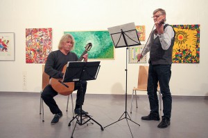 Für die musikalische Einstimmung sorgen Gunter Klengel und Eberhard Jänisch-Sauerland