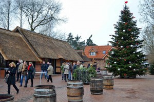 Weihnachtliche Stimmung auf den Fischereihof-Gelände: Kaum zu glauben, dass hier vor Kurzem noch eine Baustelle war!