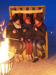 „Gestrandet“ bei Glühwein in romantischem Ambiente