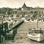 Timmendorfer Seebrücke mit Strandhalle um 1941