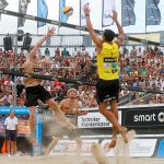 Böckermann/Flüggen beim Finale, der Deutschen smart Beachvolleyball Meisterschaften (© HOCH ZWEI)