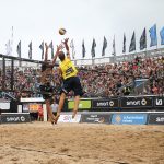 Dollinger / Wickler vs Erdmann / Matysik; Timmendorfer Strand; Deutsche Smart Beachvolleyball Meisterschaften 2015 (Foto: Joern Pollex/HOCH ZWEI)