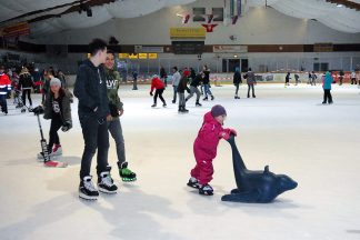 Alle kamen in die Halle: Eisläufer in jedem Alter waren beim Aktionstag im Timmendorfer ETC (Foto: S. Dittmann)