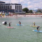 Sportlicher Start vor dem Hotel Bayside (© Hoch&nbsp;Zwei)