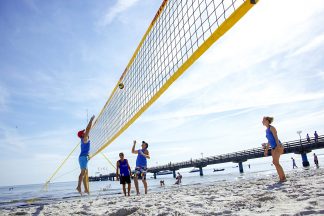 Im Juli und im August gibt es wieder ein Beachvolleyball-Turnier in Scharbeutz (Foto © TALB)