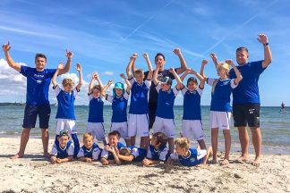 Riesenspaß bei Superwetter: Fußballcamp am Scharbeutzer Strand (Foto © TALB)