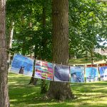 Auch in kleineren Varianten schmücken die Bilder das Parkgelände