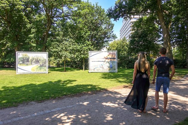 Große Kunst in Mega-Maßen schmückt den Strandpark an der Kurpromenade