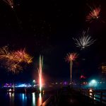 Silvester on the Beach lautet das Motto in Timmendorfer Strand. Hier wird an der Maritim-Seebrücke mit Musik & Punsch kräftig gefeiert © TSNT