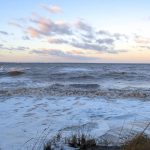 Beeindruckende Naturgewalt: die erste Sturmflut des Jahres 2019 setzte die Ostseestrände unter Wasser. © Susanne Dittmann