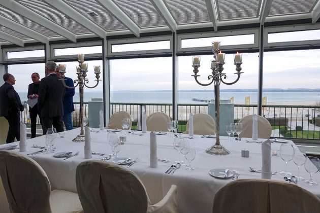 Der schönste Blick auf Strand und Meer: diese Logenplätze können Sie auch für Festlichkeiten nutzen.