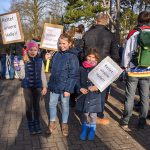 <span class="dquo">„</span>Rettet unsere Halle“ bitten die Eishockey-Kids, die von einem „Ende der Eiszeit“ besonders betroffen wären. © Susanne Dittmann