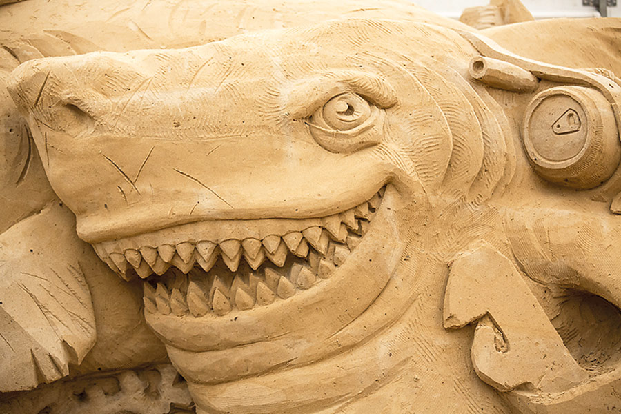 Der lachende Hai ist auch dabei: Das Festiva findet ab 11. Mai am Baggersand statt © Sebastian John