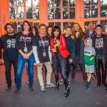 Stars in der Trinkkurhalle: Nena’s Truppe mit den TSNT-Organisatoren Silke Szymoniak und Joachim Nitz (3. u. 4. von links) ©&nbsp;TSNT