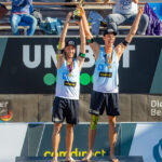 Jubel auf der Tribüne: nach fünf gemeinsamen Spielen siegen Tohle/Wickler souverän bei der Beachvolleyball-DM in Timmendorfer Strand © Jörn Eckert