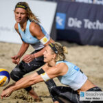 Angestrengt, aber nicht ganz erfolgreich. Bei Laura Ludwig und Margarete Kozuch reichte es nur für Silber