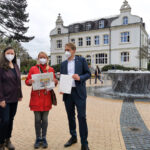 <span class="dquo">„</span>Für die sichere Radstrecke unserer Kinder brauchen wir eine kurzfristige Lösung“ appellierte Anne Zwilling (Mitte) an Ministerpräsident Daniel Günther und die amtierende Bürgermeisterin Melanie Puschaddel-Freitag.