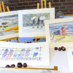 Herbst an der Ostsee zeigen die stimmungsvollen Bilder der Klingberger Künstlerin Kitty Bredahl.